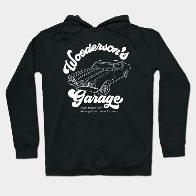 Wooderson's Garage Hoodie by Cre8tiveTees